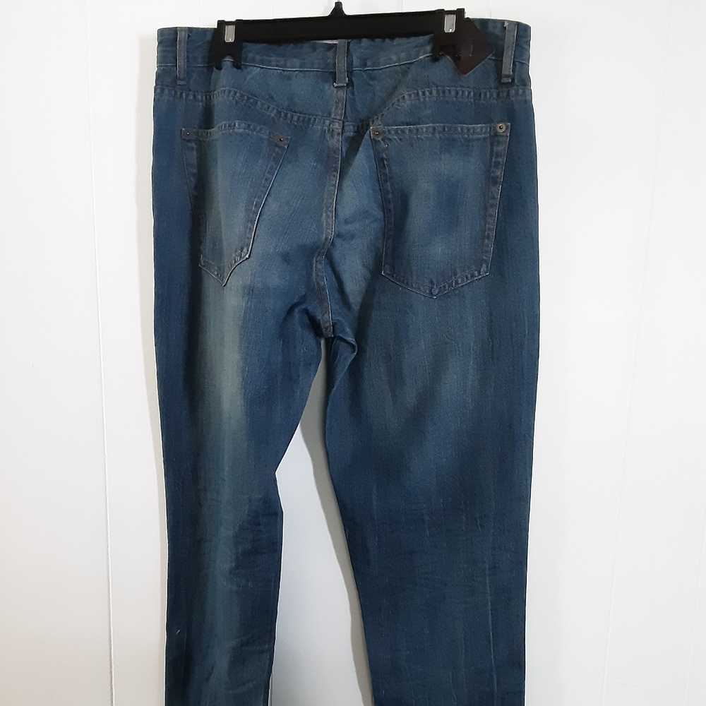 Men's Blue Denim Jeans - Picture 2 of 9